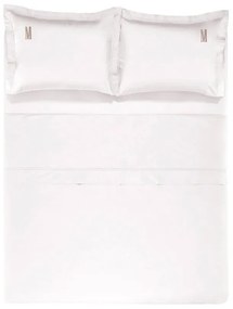 Jogo de Cama Trussardi 300 Fios Cetim 100% Algodão Egípcio Galieno - King - Branco King - Branco