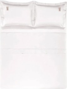 Jogo de Cama Trussardi 300 Fios Cetim 100% Algodão Egípcio Galieno - Queen - Branco Queen - Branco