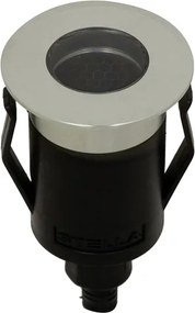 Embutido De Solo Led Aluminio Prata 1W Ip67 24 3000K Way Up