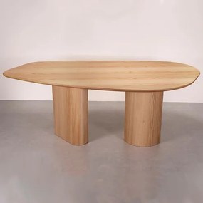 Mesa Jantar Opera Orgânica Tampo Base Carvalho 210cm - 78133 Sun House