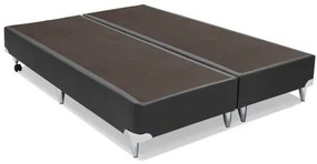 Base de Cama Box Courino Cinza King 186 cm (LARG) Alta - 42794 Sun House