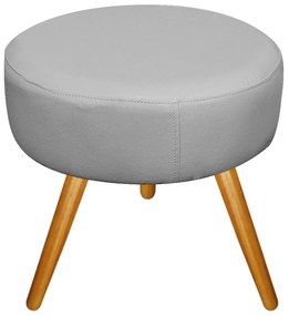 Kit 02 Puffs Sofia Palito Mel Suede Cinza - ADJ Decor