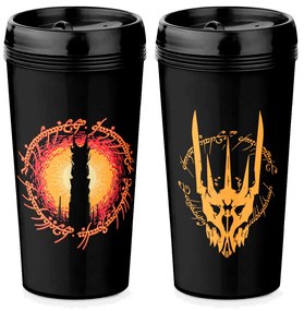 Copo Viagem 520ml Mordor Ring Senhor dos Anéis