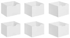 Kit 6 Gavetas para Nicho Organizador Q01 Branco - Mpozenato