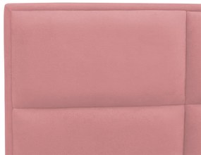 Cabeceira Painel Cama Box Solteiro 90cm Nina Suede Rosa - Sheep Estofados - Rosa