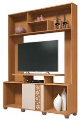 Estante Para TV 47 Pol. 136cm Milys H01 Off White/Cinamomo - Mpozenato