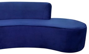 Sofá 3 Lugares Eros D07 Curvo 210cm Braço Esquerdo Veludo Royal - D'Rossi