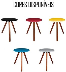 Conjunto Mesinhas De Centro + 2 Mesas Lateral Madeira Cores