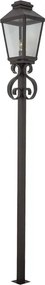 Poste Aluminio Vidro Marrom Ip62 Gold