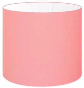 Cúpula Abajur Cilíndrica Cp-8010 Ø25x25cm Rosa Bebê