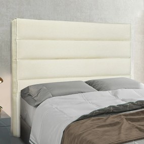 Cabeceira Cama Box Casal 140 cm Arles Linho S04 - D'Rossi - Natural