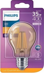 Lampada Led Bulbo A60 Filamento E27 4W 180 2500K