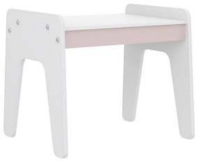 Mesa Infantil Mimo Com Antialérgico Com Tampo - Branco/rosa
