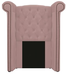 Kit Cabeceira e Calçadeira Veneza 100 cm Solteiro Suede Rosê - ADJ Decor