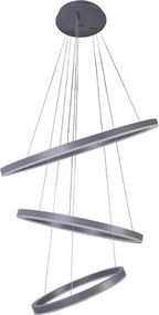 Pendente Led Metal E Aluminio 100W 3000K Danza - CINZA