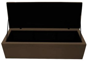 Calçadeira Copenhague 195 cm King Size Suede Marrom - ADJ Decor