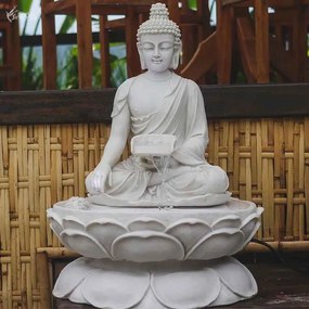 Fonte de Buda Tibetano Marmorite
