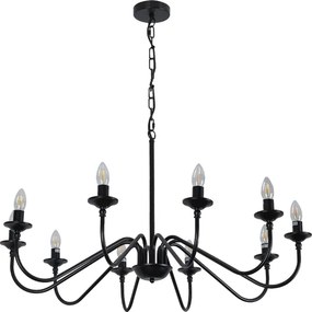 Lustre Metal Preto Colonus