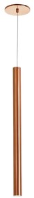 Pendente Tubo Ø2,6X60Cm Metal 1 X G9 |Old Artisan Pd-5139/c (DOURADO BRILHO)