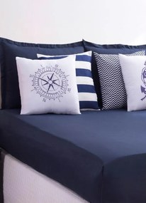 Jogo de Cama Azul Queen 7 Peças