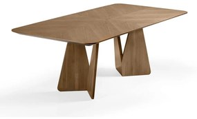Mesa de Jantar Grace Design Retangular Tampo Pré Composto Base Madeira Maciça