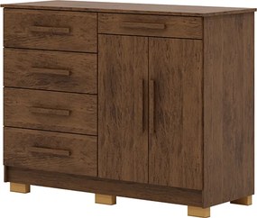 Cômoda Quarto 122cm com 2 Portas Sapateira Vitória Imbuia V01 - D'Rossi