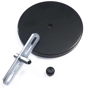 Kit/2 Canopla Lustre Pendente Cilíndrico Vivare Md-1004 11x1,2cm Preto