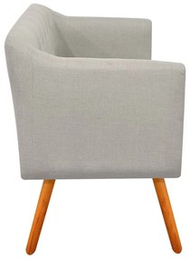 KIT 01 NAMORADEIRA E 02 POLTRONAS JULIA  - Fino Bege A27