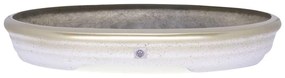Vaso Bacia Decorativo Osaka Branco Gold Viatnamita P 7x46x35 cm - D'Rossi