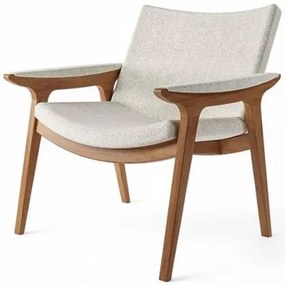 Poltrona Vicosa Estrutura Champagne Tecido Boucle Branco - 76968 Sun House
