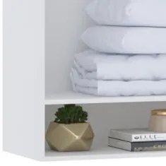 Armário Aéreo Ponte Modulado 145cm Taiga Branco/Grey L01 - Mpozenato