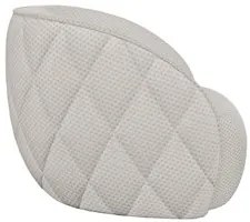 Poltrona Decorativa para Sala 90cm Tressê Zion M22 Linho Cru - Mpozena