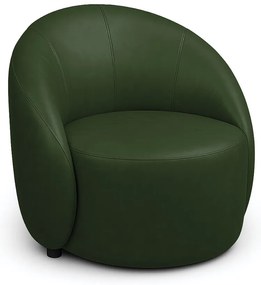 Poltrona Decorativa Orgânica Lua Sintético PU D03 - D'Rossi - Verde