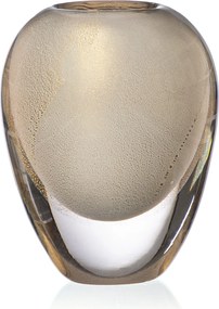 Vaso Murano Weight C/ Ouro M - Quartzo Pérola  Quartzo Pérola