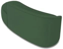 Sofá 3 Lugares Para Sala 180cm Orgânico Wendi Veludo Verde I01  - Mpoz