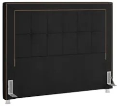 Cabeceira Cama Box Casal Queen 160cm Paolla Z37 Veludo Preto - Mpozena