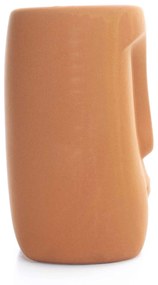 Cachepot Decorativo em Cerâmica Rosto Terracota 17x14 cm - D'Rossi