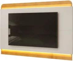 Painel Para TV Suspenso 75 Pol 219cm Com LED Collie D04 Cedro/Bali - M