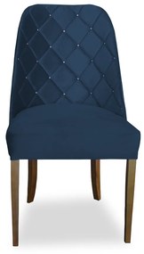 Cadeira de Jantar Dublin Suede Azul Marinho