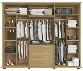 Guarda-Roupa Espanha Ripado Cinamomo/Off White – RV Móveis