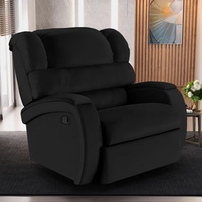 Poltrona do Papai Sala de Cinema Reclinável Kylie Manual PU Preto G23