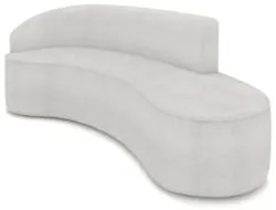 Sofá 4 Lugares 220cm Wendi e Poltrona Steve Boucle Cinza I01  - Mpozen