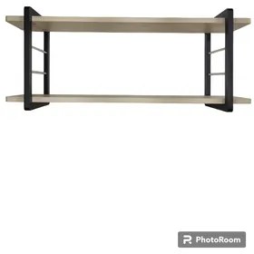 Nicho Aéreo Nix grande 90 cm Pinus com Preto Woodyou