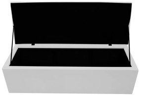 Calçadeira Copenhague 160 cm Queen Size Suede Branco - ADJ Decor