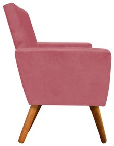 Namoradeira Nina Suede Pés Palito Castanho D'Rossi - Rose