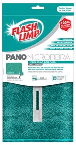 Pano Microfibra Para Chão Com Furo