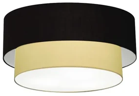 Plafon Para Corredor Cilíndrico SC-3017 Cúpula Cor Preto Bege