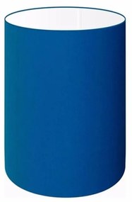 Cúpula em tecido cilíndrica abajur luminária cp-4012 18x25cm azul marinho