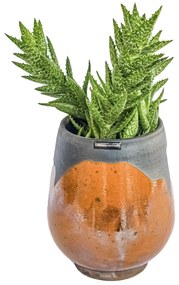 Vaso decorativo de cerâmica 11x17x11 - Raku Alto Brilho Kleiner