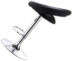 Banquetas Salão Estofadas Lux Regulagem Kit 2 Preto -  Facthus